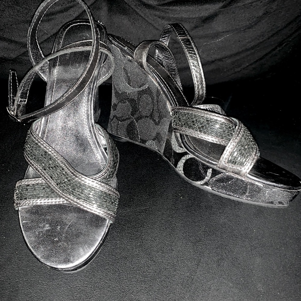COACH Wedge Sandals in Signature Print